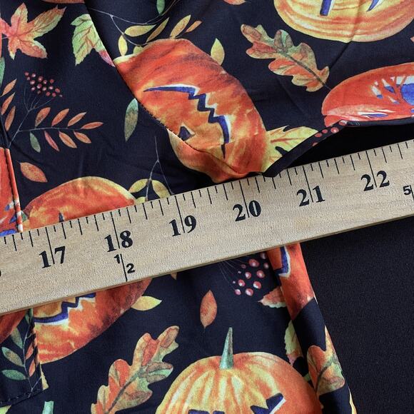 Arvil Hill Shirt Mens Small Black Orange Halloween Pumpkin Jack O Lantern Fall - Picture 7 of 9